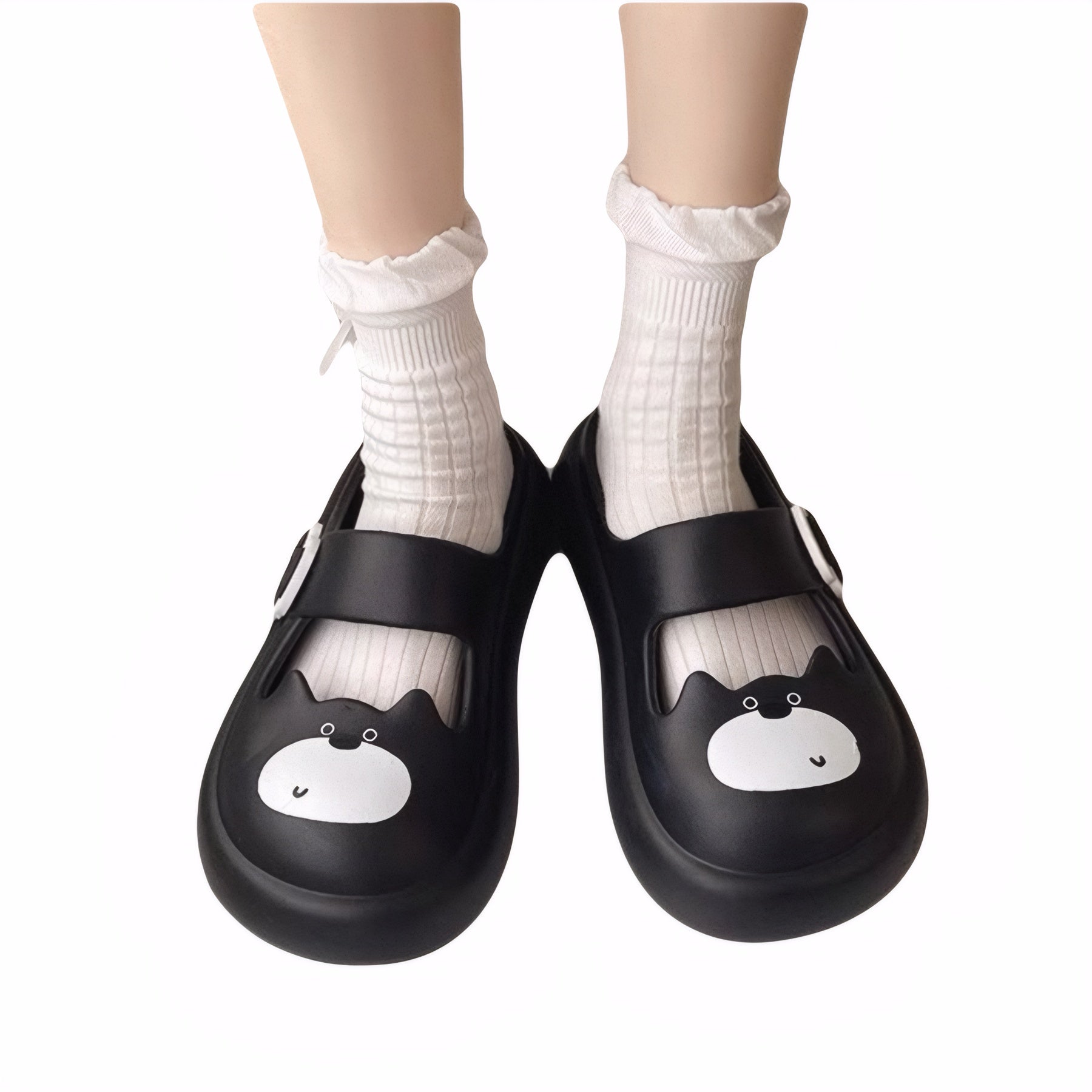 indoor outdoor slippers black bear cat sandals summer shoes for women