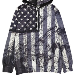 grunge hoodie american flag sweatshirt, USA graphic hoodie streetwear pullover unisex hooded sweatshirt cotton hoodie