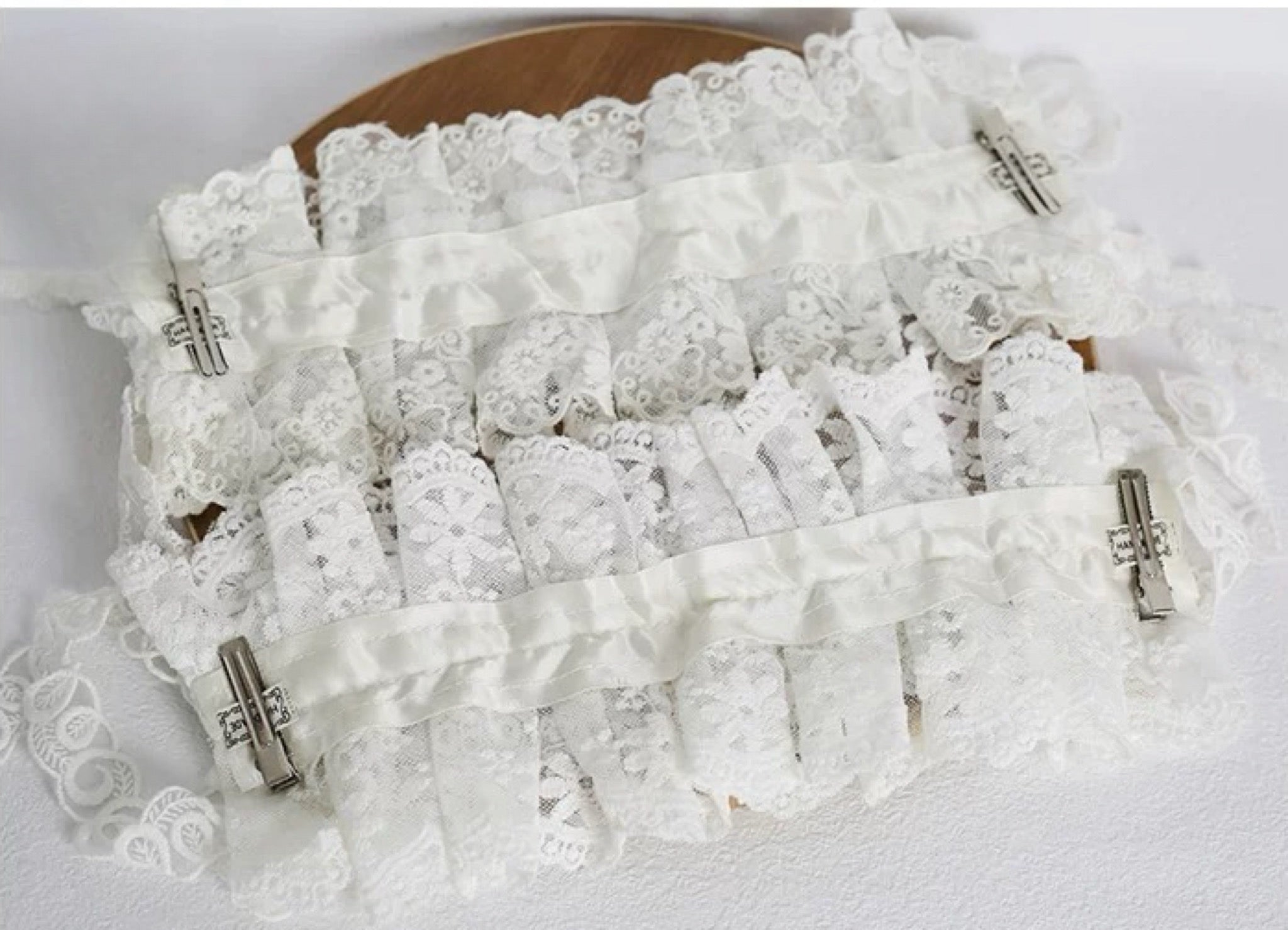 elegant lace headband cosplay head accessory beige lolita hat