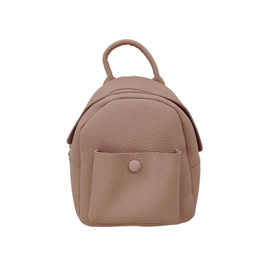 Mini Pink Backpack Purse Women’s Small Faux Leather Daypack Cute Fashion Shoulder Bag