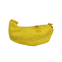 Kawaii Yellow Banana Crossbody Bag with Smiling Face Cute Novelty Shoulder Bag